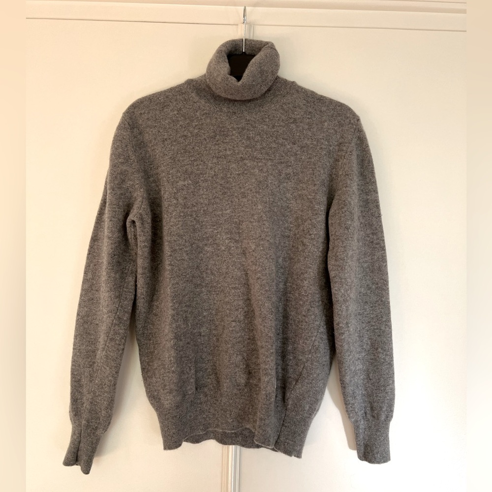Department Five Merino Wool Charcoal Gray Turtleneck Sweater